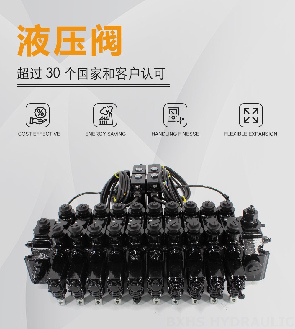 DCV150-10-NPT 手动和电液控制 10路 分块式方向阀